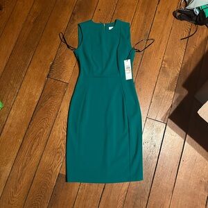 NWT Calvin Klein Teal Dress